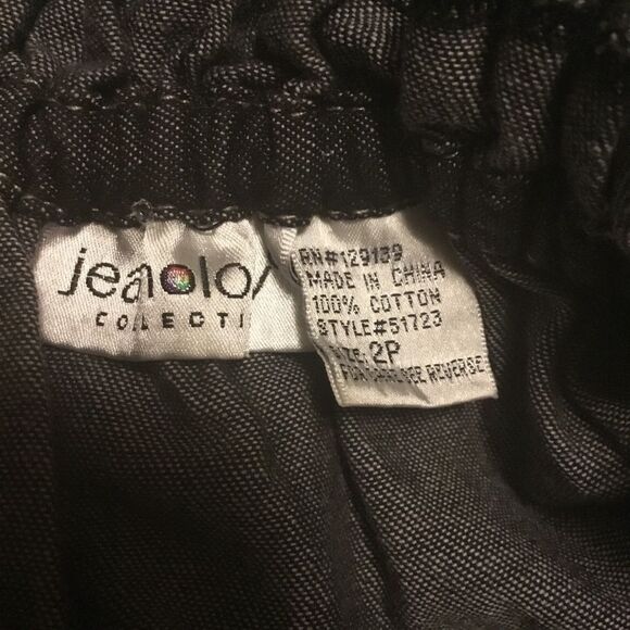 Tiered Ruffle Cinched Waist Boho Peasant Cottagecore Black Jean Maxi Dress 2P - Picture 9 of 10